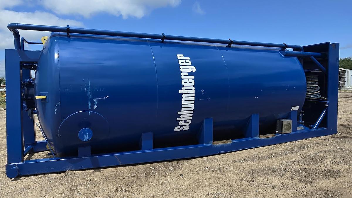 Used 425 Cu Ft Vertical Dry Friction Reducer Silo