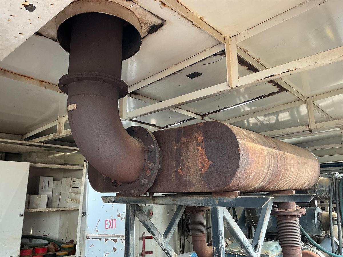 Used Mud Pump Skid Building w/ MTU Diesel Engine w/ RS-F1000 Pump