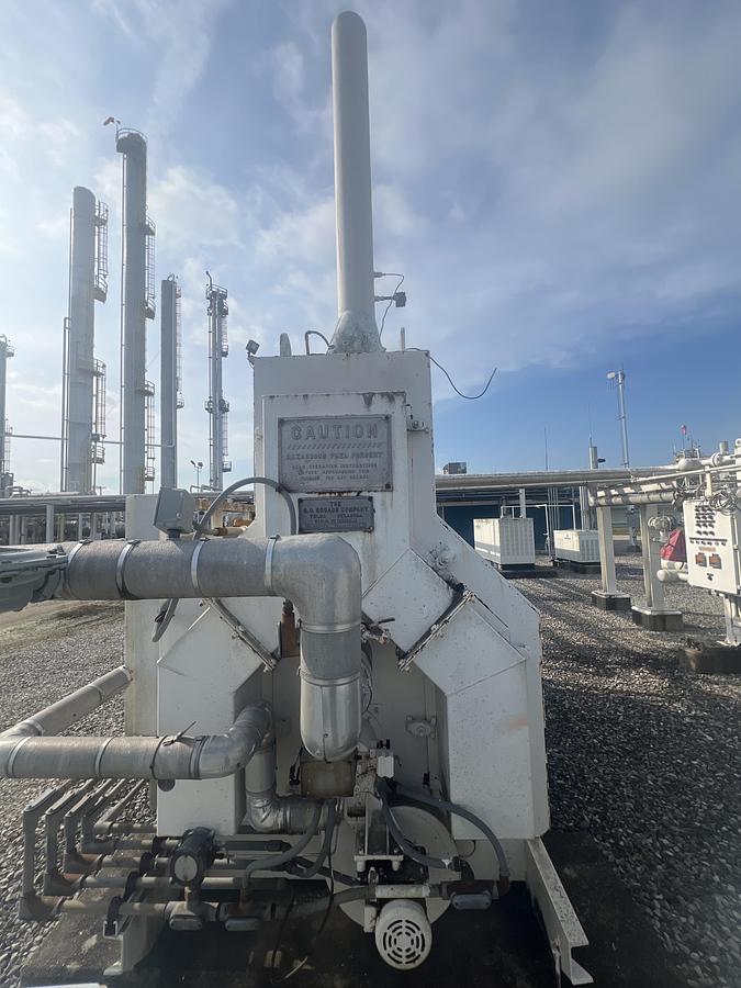 Used 1990 G. C. Broach Company White Gas Furnace W/Electrical Systems