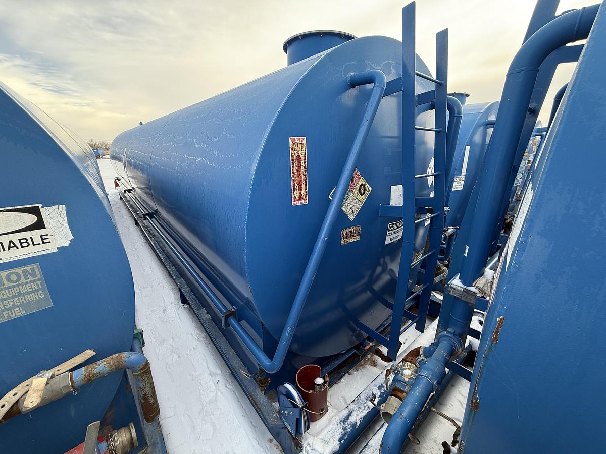 Used 15,000 Gallon Skidded Diesel Fuel Tank