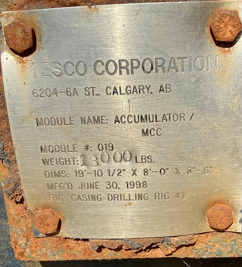 Used Accumulator 10-Station Closing Unit w/Electrical Control Unit