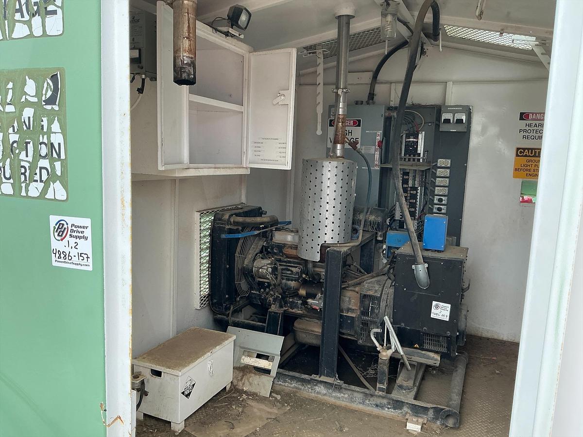 Used Welded Steel Generator Shed