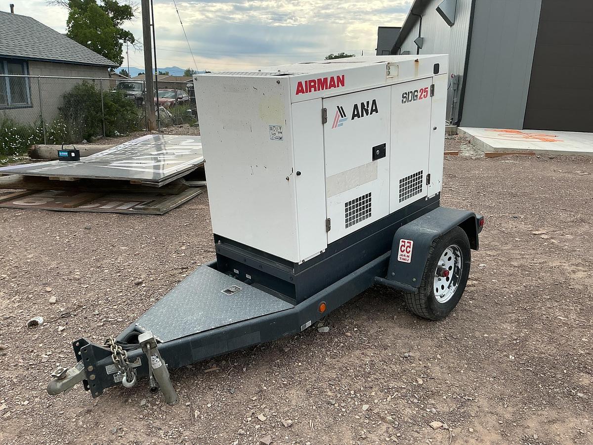 Used 2019 Airman 25 kVA Mobile Generator Set