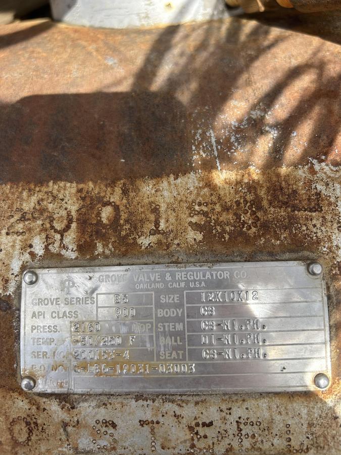 Used 12" Valve with Actuator