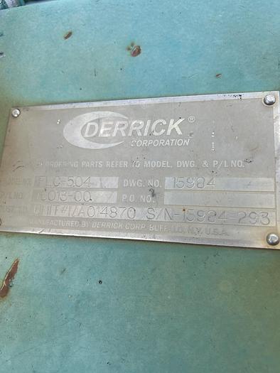 Used Derrick Corporation FL504 Shaker