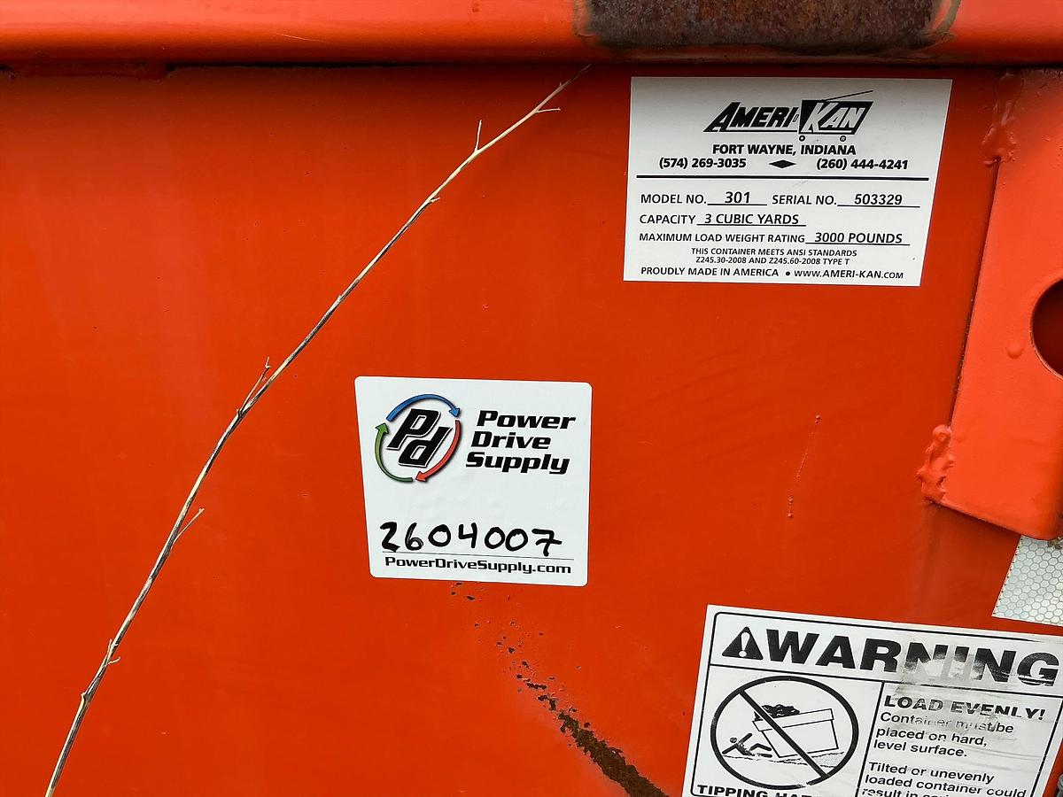 Used Ameri Kan Model 301 Dumpster 