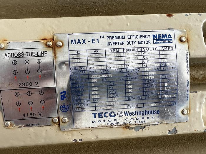 Used Weatherford ESP Horizontal Injection Pumps