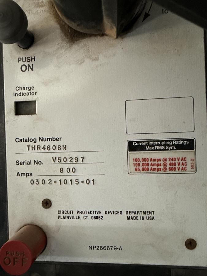 Used General Electric 1600 amp