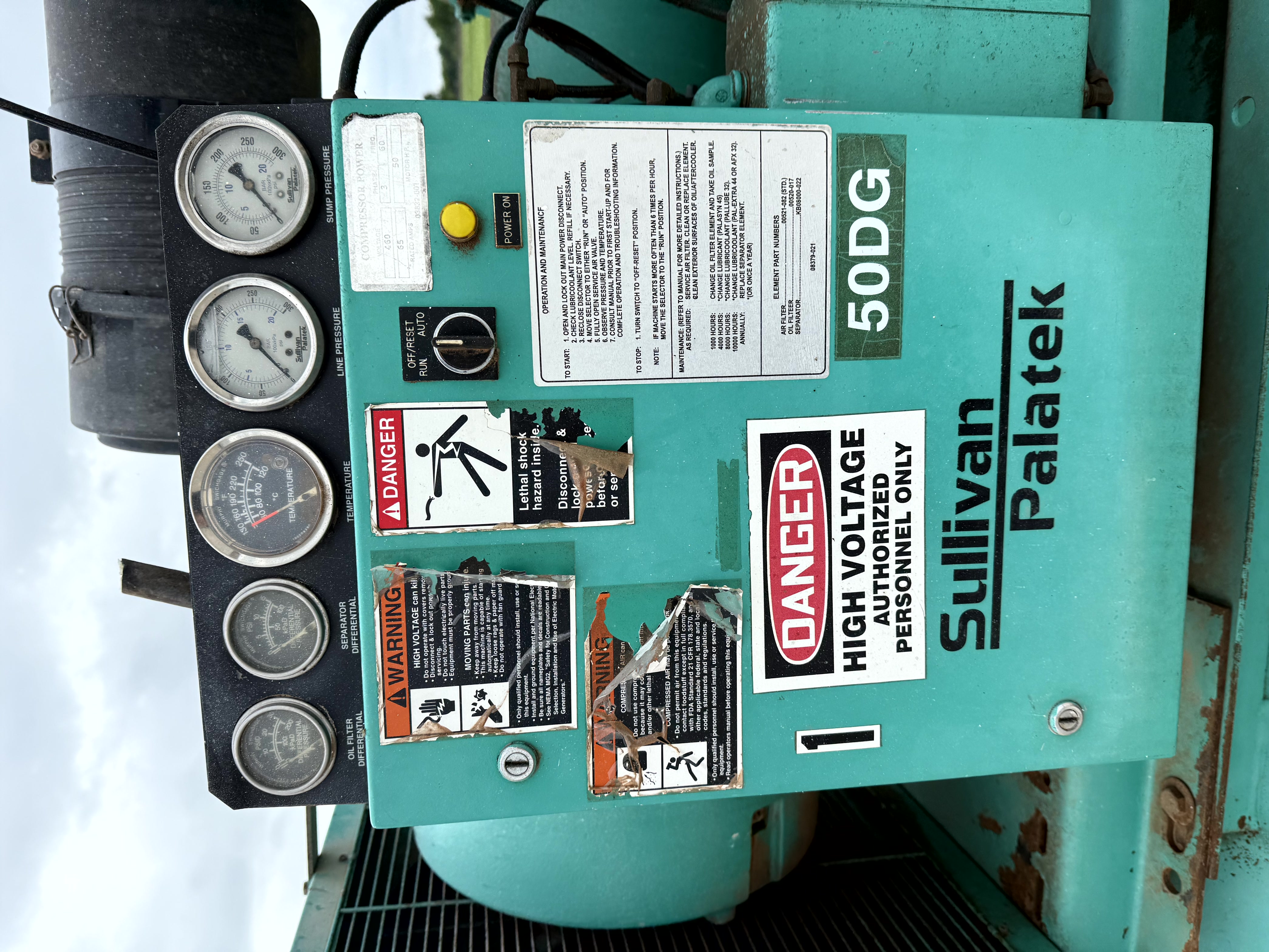 Used Sullivan Palatek Air Compressor