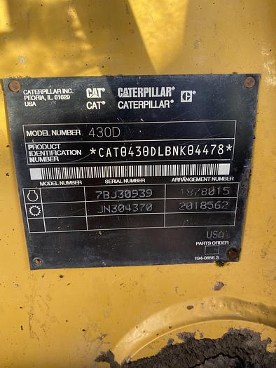 Used 2003 Cat 430D Backhoe