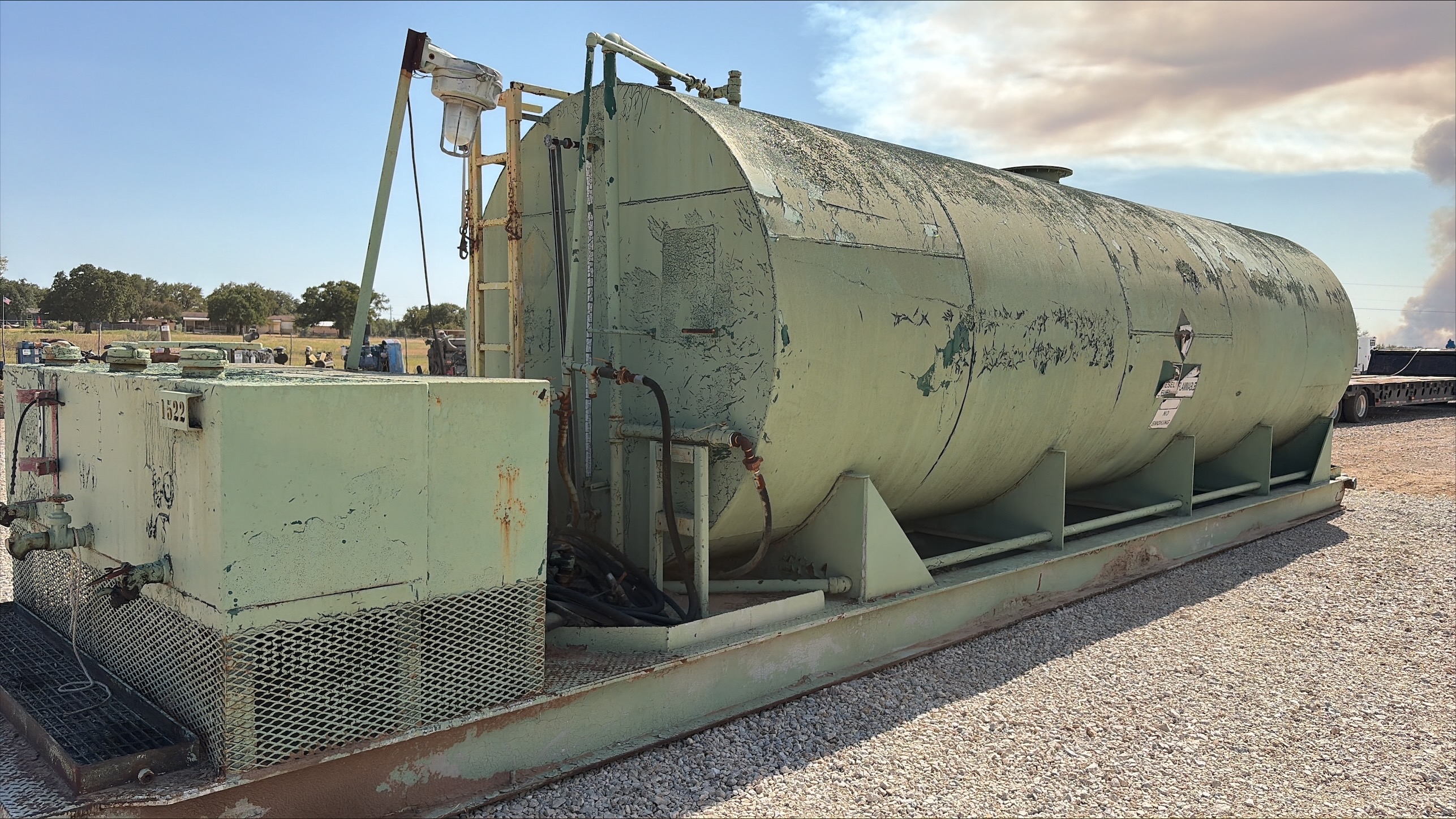 Used Welded Steel 10,000 Gallon Diesel Fuel Tank