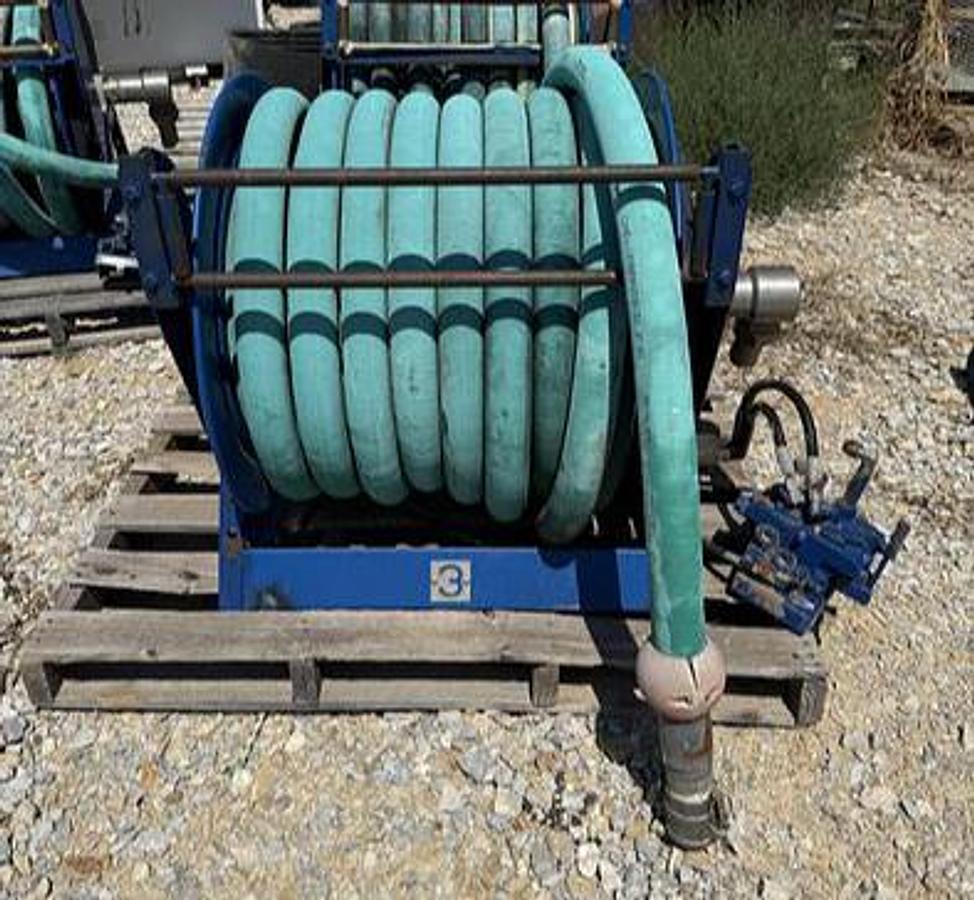 Used 2" Hydraulic Hose w/Valve on Cox Reel
