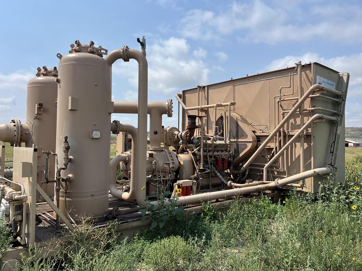 Used Cat 3412 Natural Gas Compressor Sullair PDR32X
