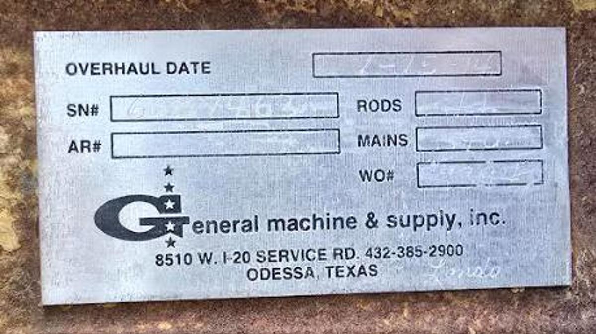 Used National Oilwell 9-P-100 Triplex Mud Pump
