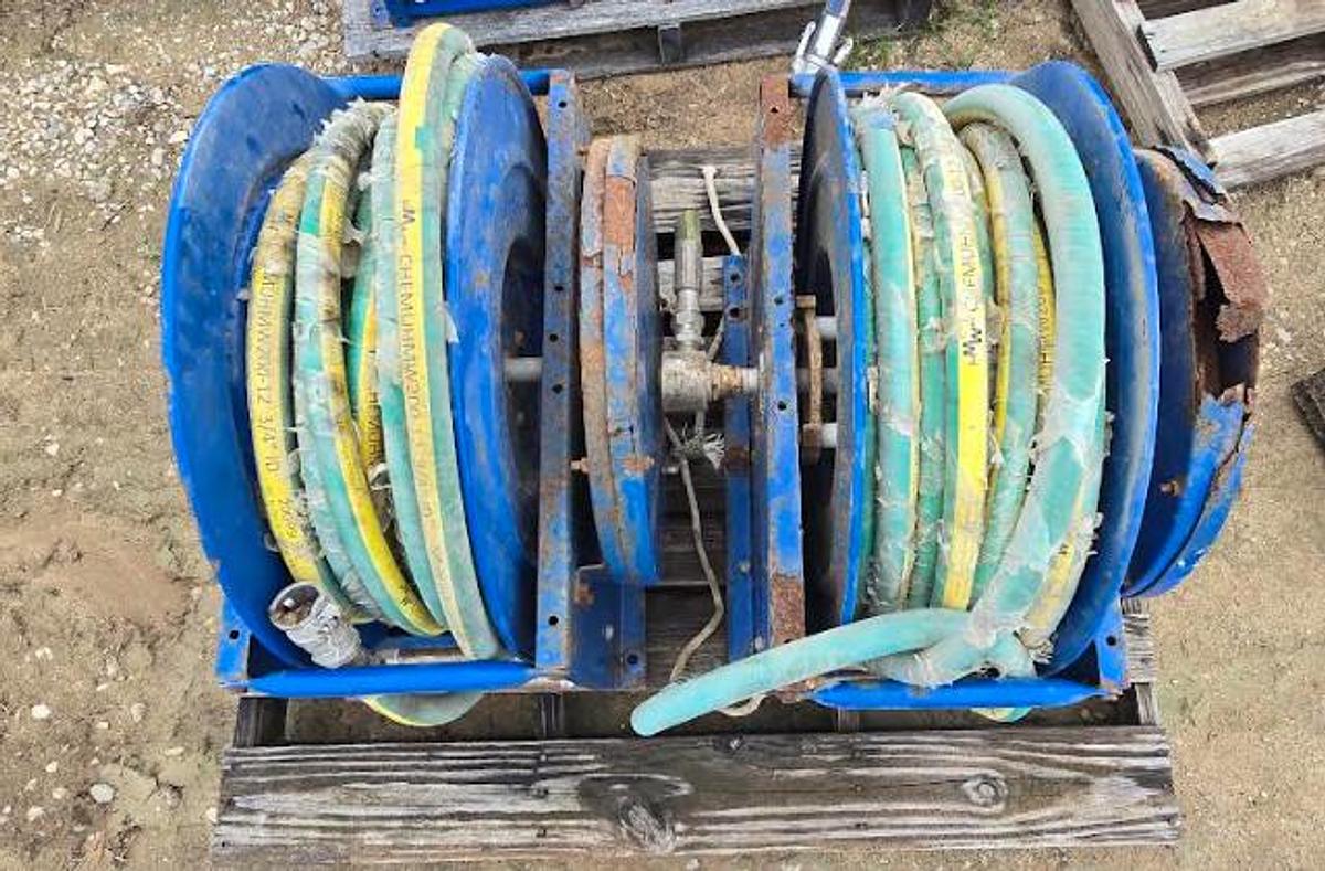 Used 3/4" Hydraulic Hose on Reel