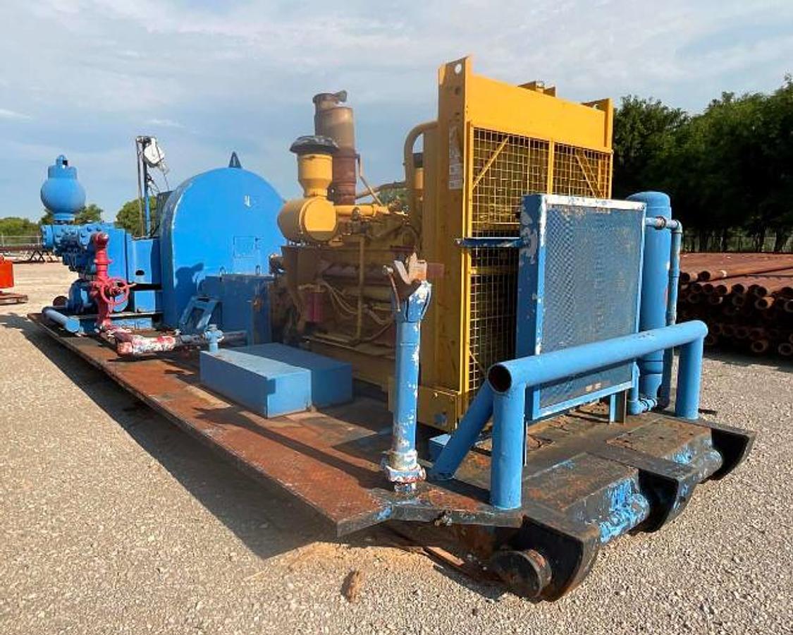 Used Cat 3412-Maxum/ Emsco Copy M-1000 Triplex Mud Pump