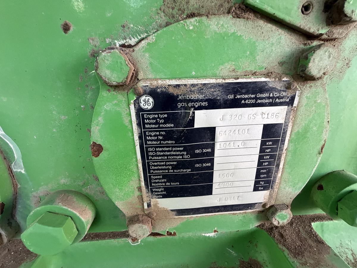 Used 2011 General Electric Jenbacher JGS 320 GS Natural Gas Generator 1712KW