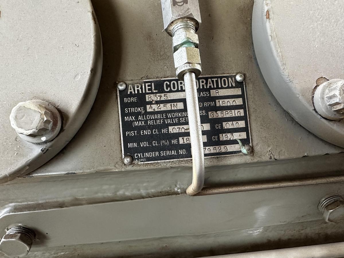 Used 2009 Ariel Corporation JGT/2 Two Stage Reciprocating Compressor