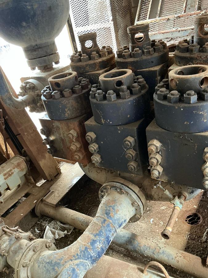Used National Oilwell Mud Pump p/b Cat 3508 in Shed Stock #4886-49 .1.2.3