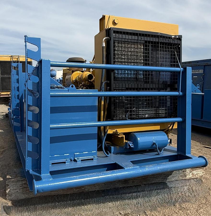 Used Kerr T-60 Triplex Mud Pump Powered by C15 Engine