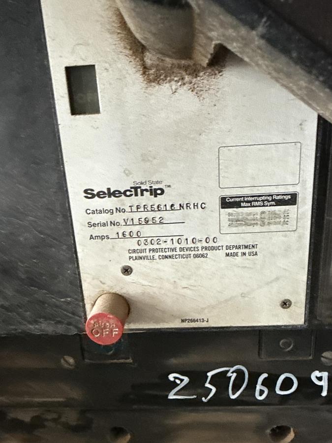 Used General Electric 1600 amp