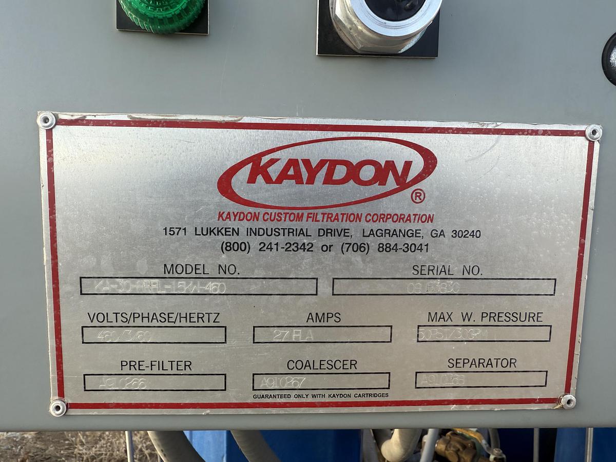 Used Kaydon Natural Gas Filter/Separator