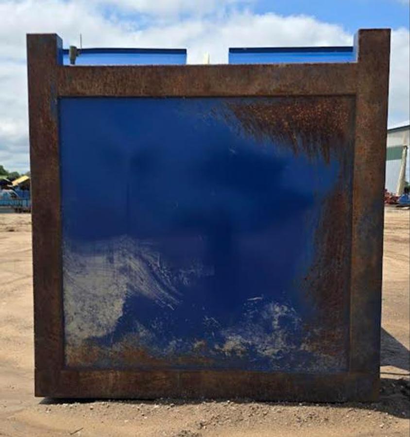 Used 425 Cu Ft Vertical Dry Friction Reducer Silo