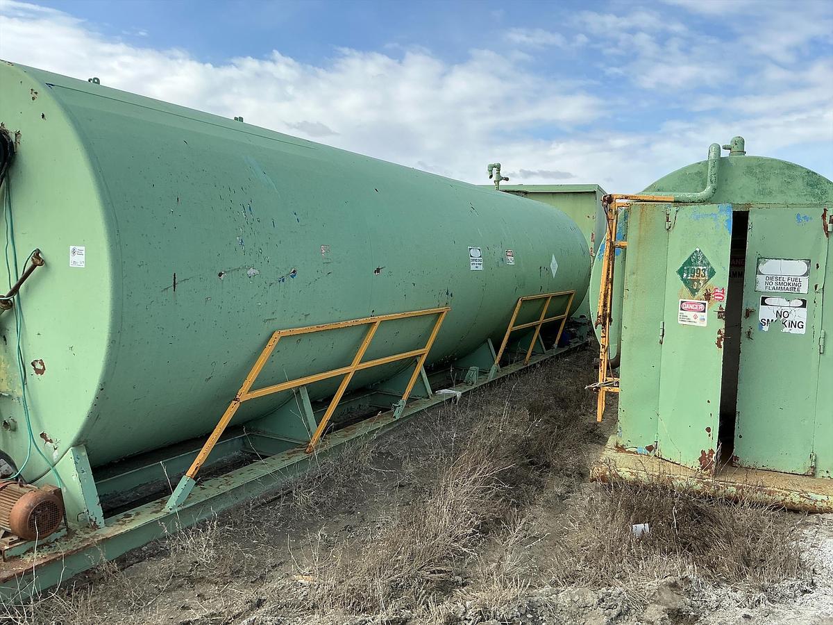 Used 12,000 Gallon Welded Steel Diesel Fuel Tank