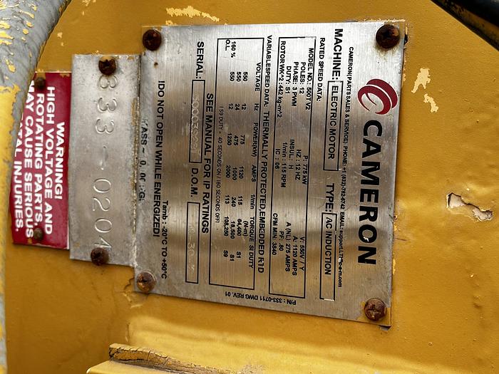 Used 2012 LeTourneau 500 Ton AC Top Drive