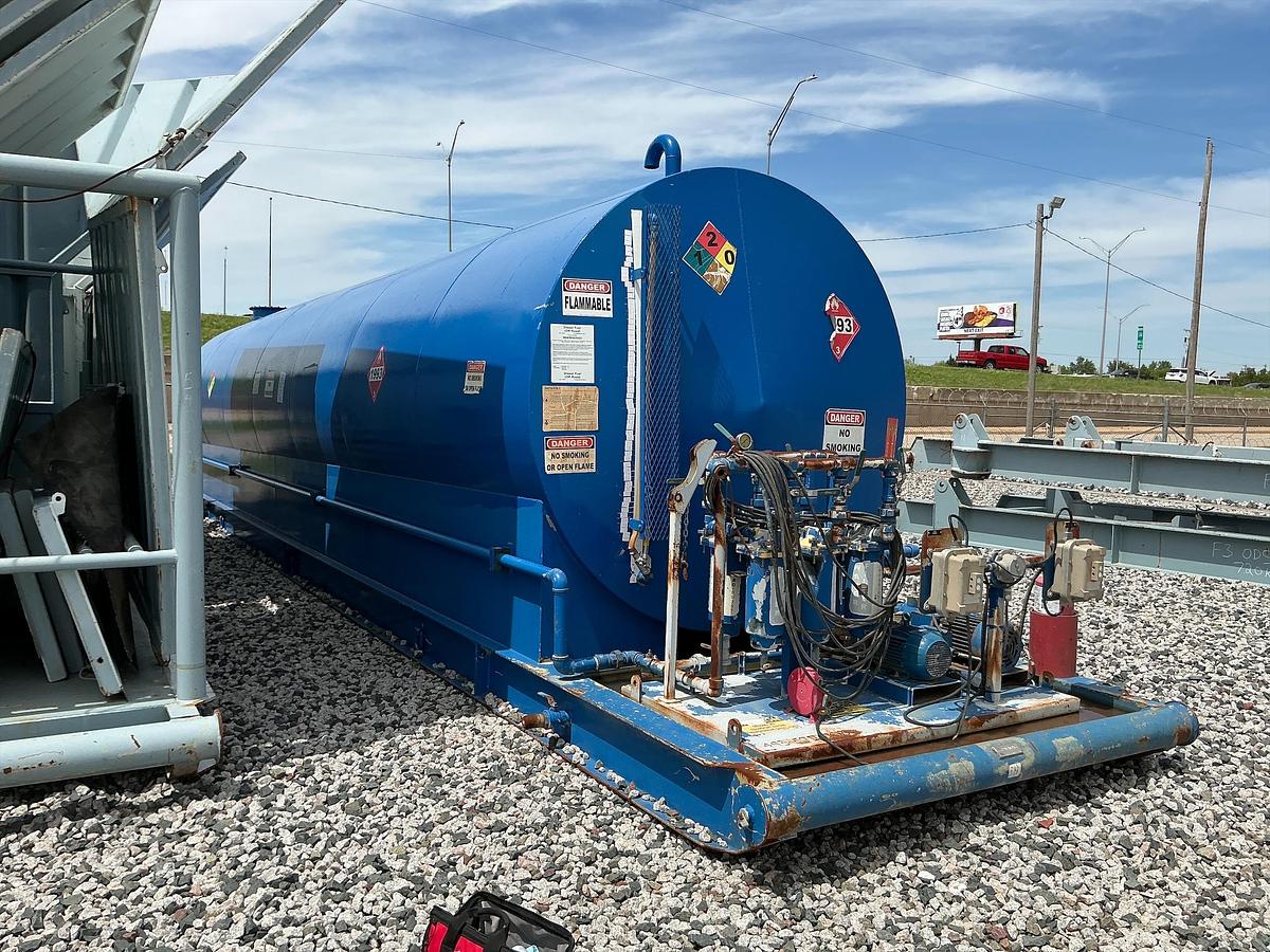 Used Welded Steel Fuel Tank on Skids