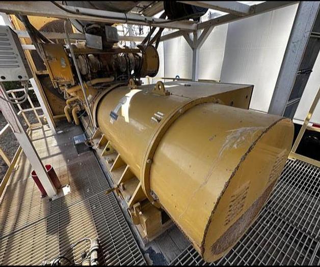 Used 2006 CAT 3512-B Diesel Engine with Kato 1204 kW Generator