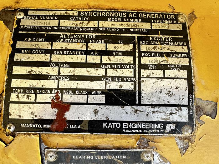 Used Cat 3508-B 800KW Generator