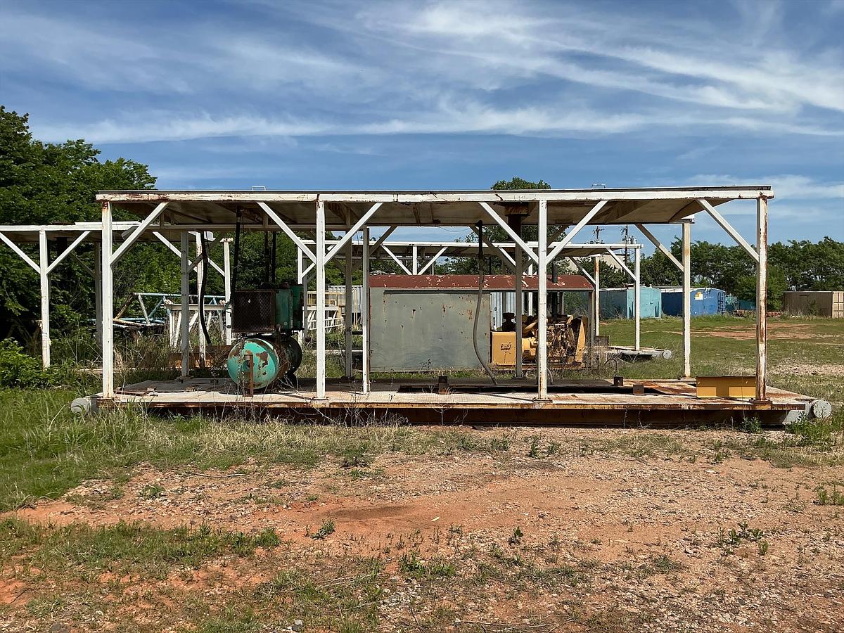 Used Empty Generator Shed on Skids