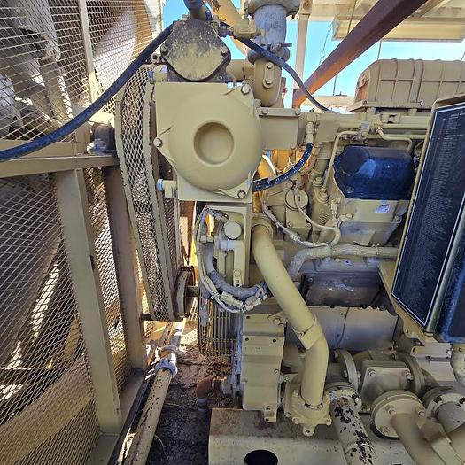 Used 2006 CAT 3512-B Diesel Engine with Kato 1204 kW Generator