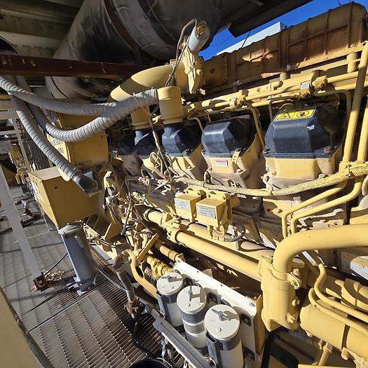Used 2006 CAT 3512-B Diesel Engine with Kato 1204 kW Generator