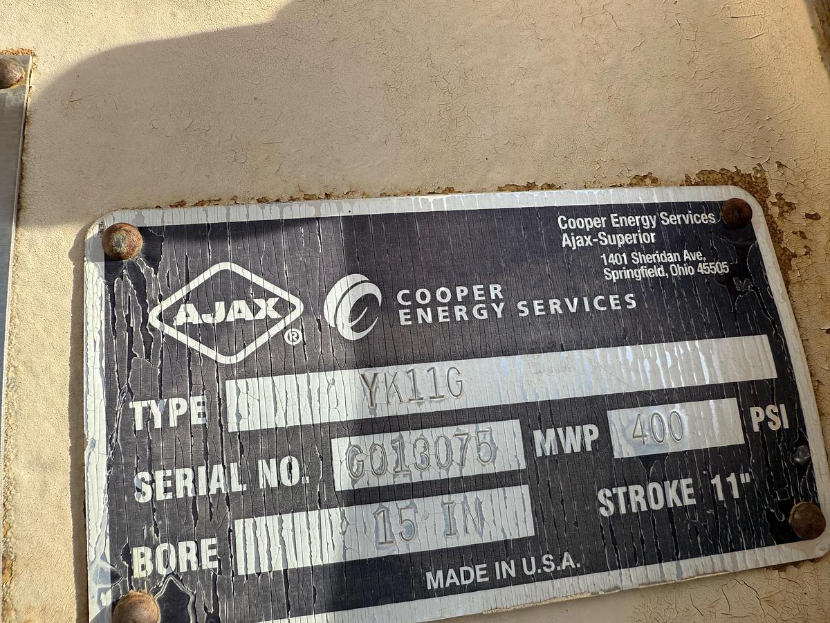 Used AJAX YK11 DAE Methane Compressor Unit