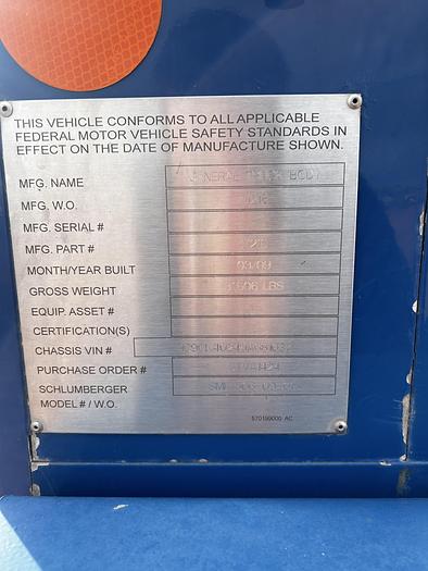 Used 2009 General truck body J1218