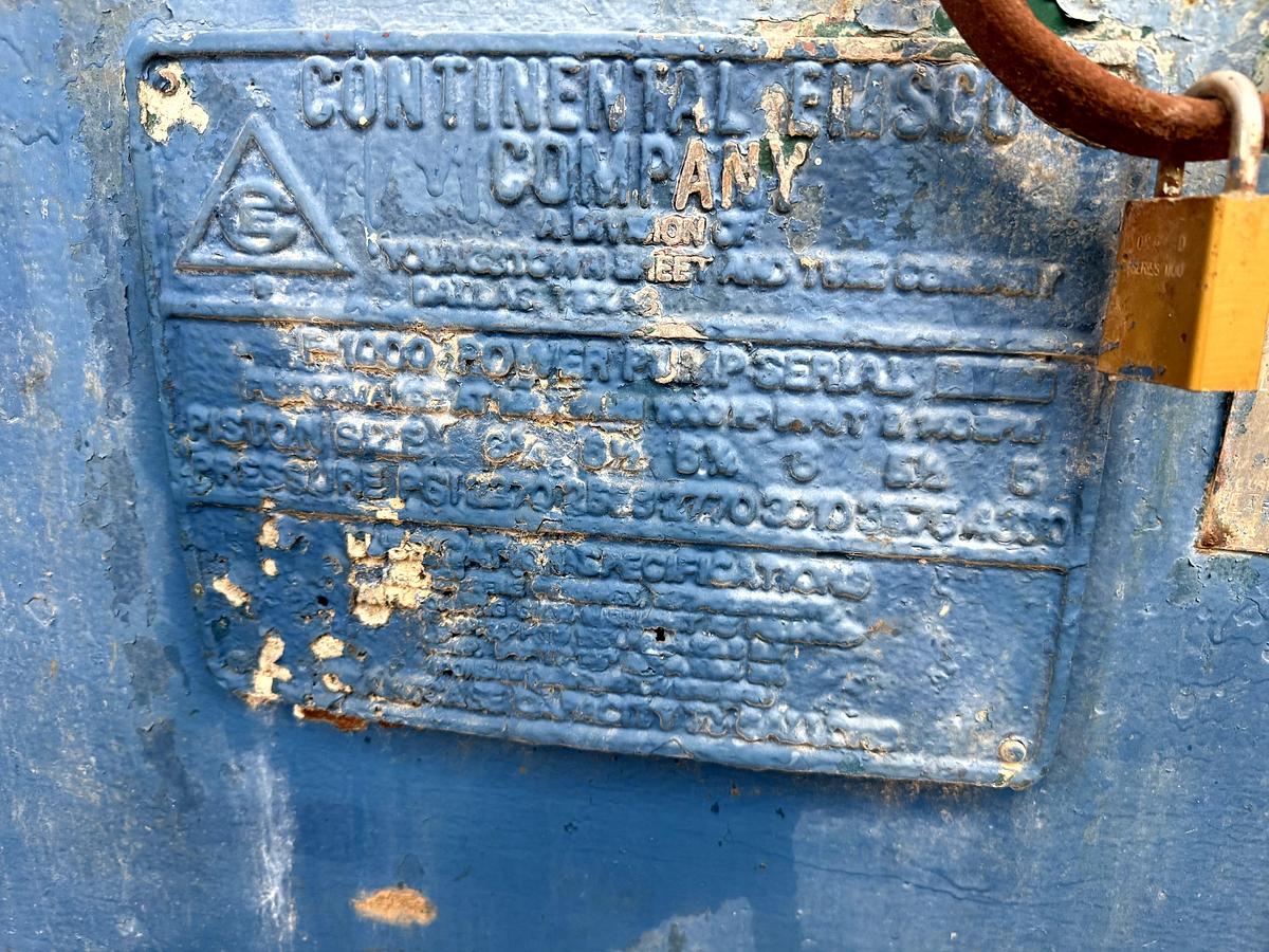 Used Bomco F1000 Mud Pump 