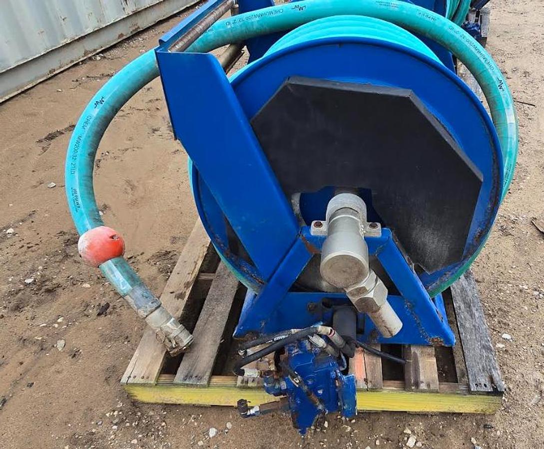 Used 2" Hydraulic Hose w/Valve on Cox Reel