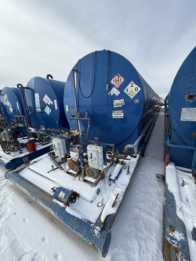 Used 15,000 Gallon Skidded Diesel Fuel Tank