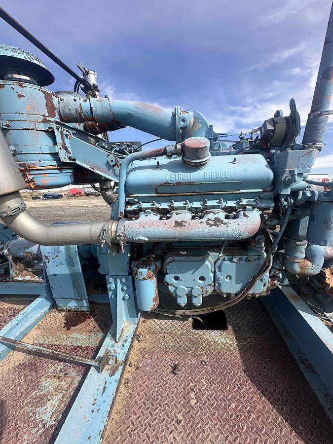 Used Skid mounted pump Shop made