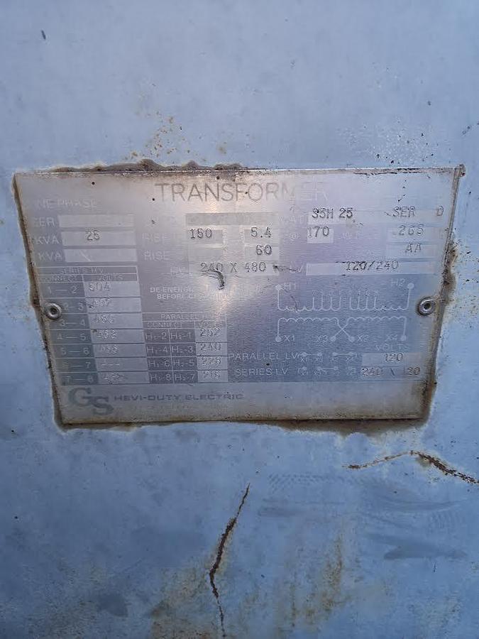 Used Single Phase Transformer 25 KVA