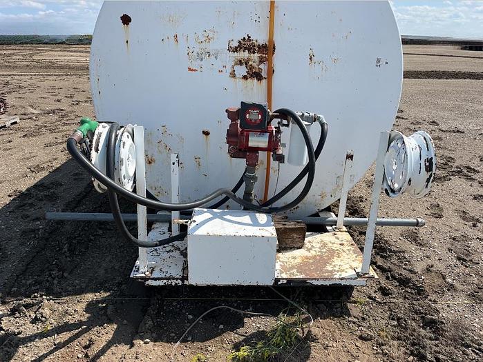 Used 12,000 Gallon Skid Mounted Steel Diesel Fuel Tank