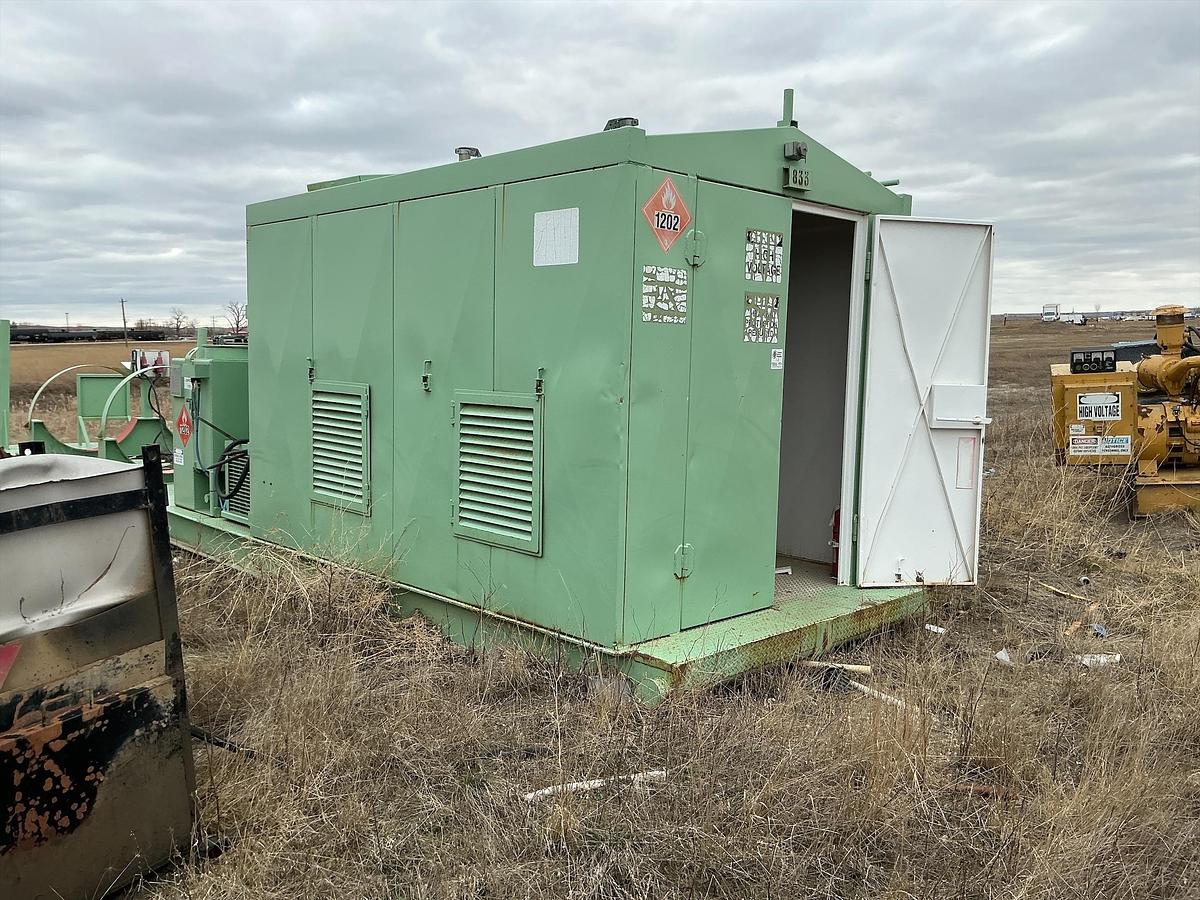 Used Welded Steel Generator Shed