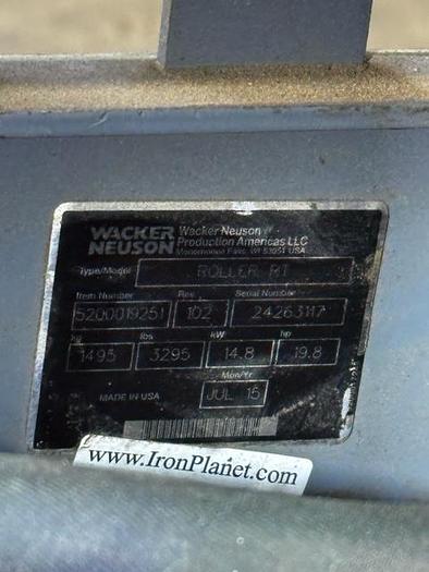 Used 2015 Wacker Neuson Roller RT