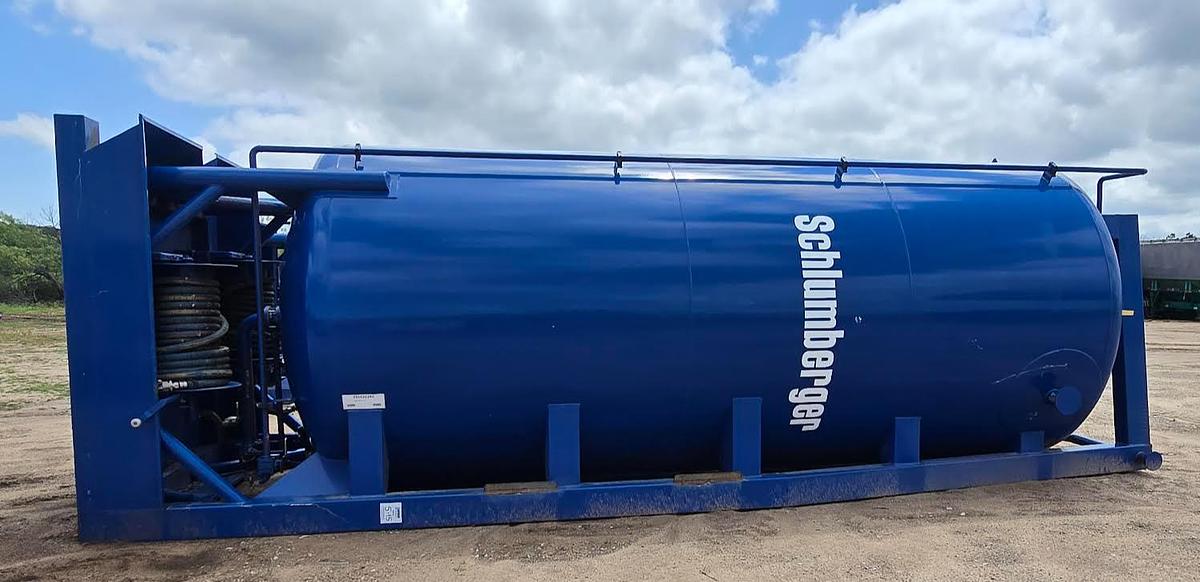 Used 425 Cu Ft Vertical Dry Friction Reducer Silo