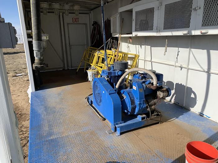 Used Sullivan Palatek 50DG screw air compressor shed