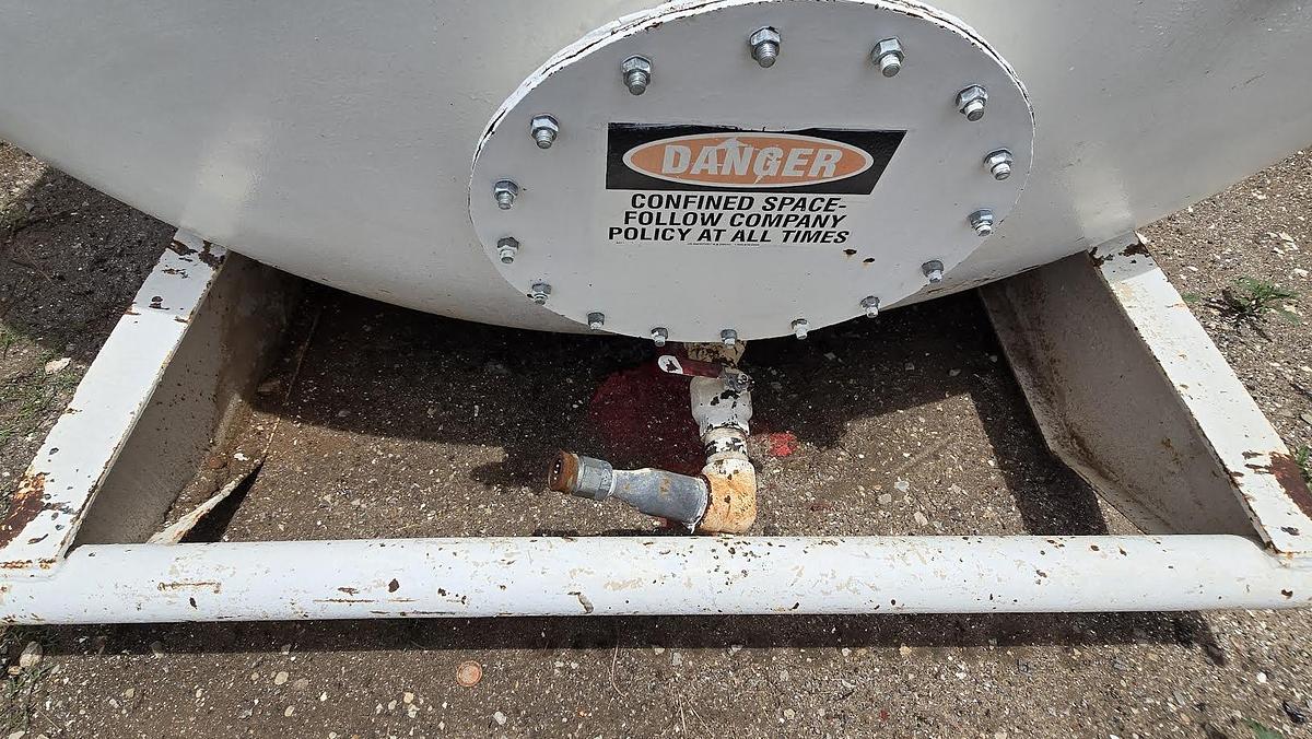 Used 12,000 Gallon Skidded Fuel Tank