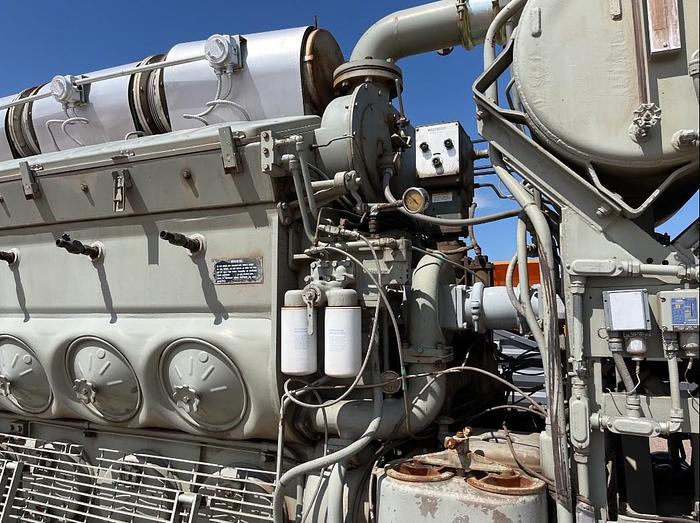 Used Electro-Motive Diesel EMD 710-V20, 2700kw Generator