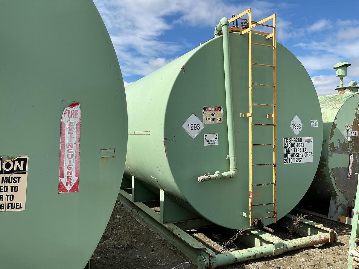 Used Welded Steel 18,000 Gallon Diesel Fuel Tank